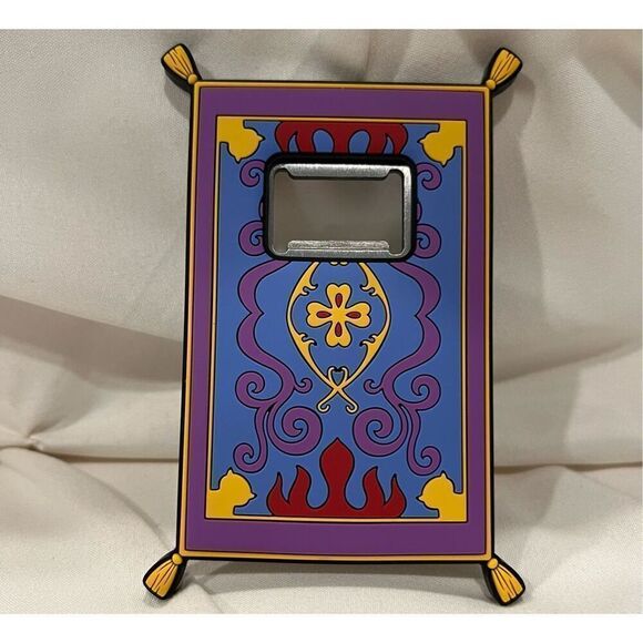 Tokyo Disney Store Aladdin Magic Carpet Bottle Opener NEW Flying Carpet - Picture 1 of 4